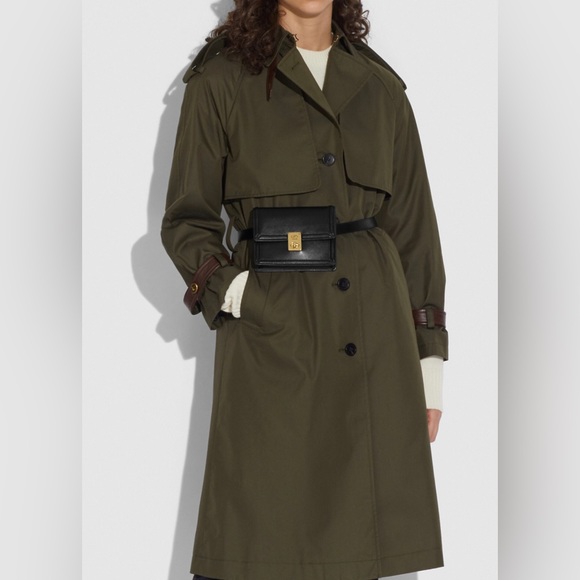 🎊Last One In Stock🎊Coach Small Black Calf Leather Belt Bag - Picture 14 of 16